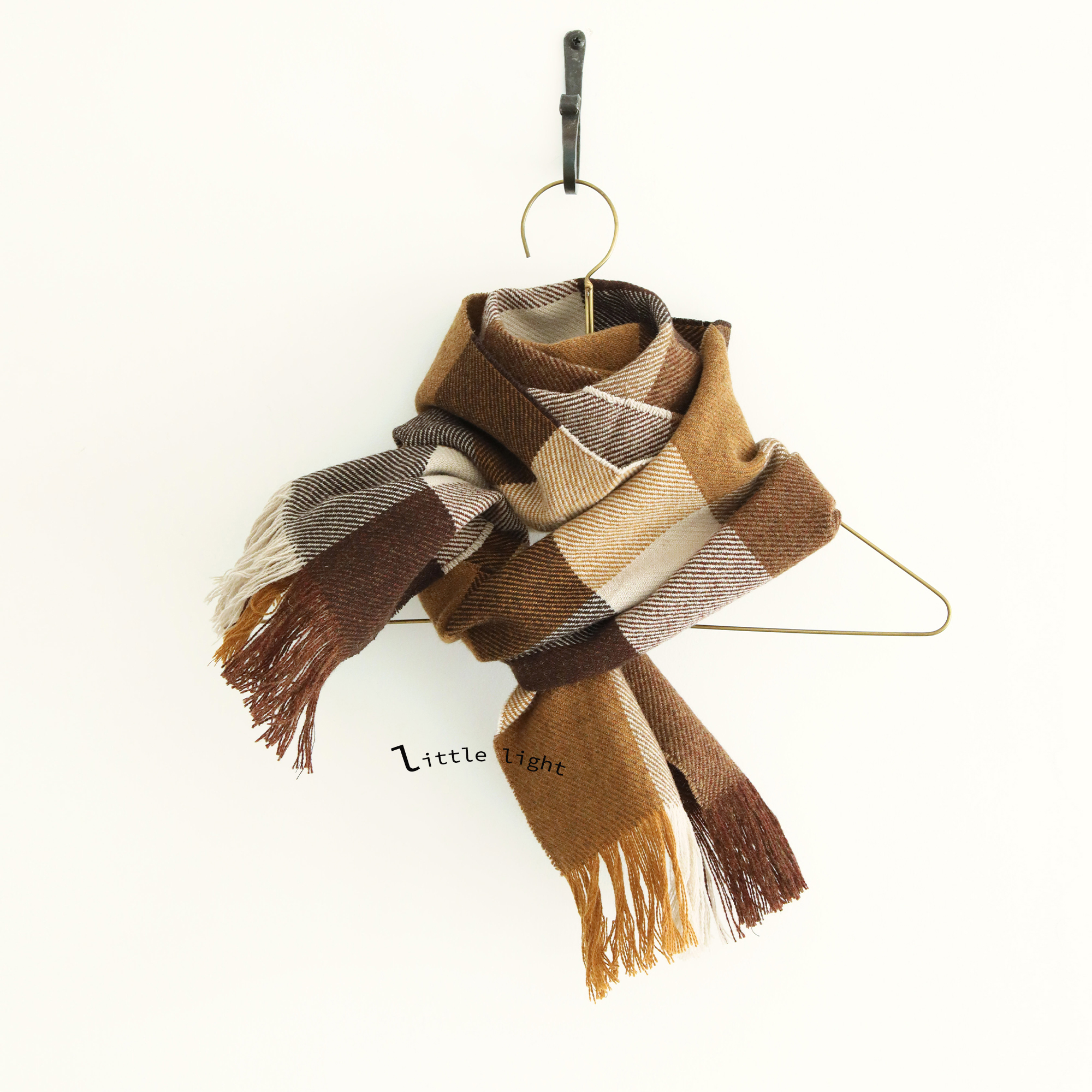 MHL羊毛围巾流苏百搭中性风