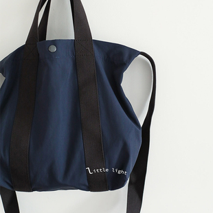 尼龙背包斜挎包包男女同款日系经典拼色单肩斜挎手提户外包徒步包