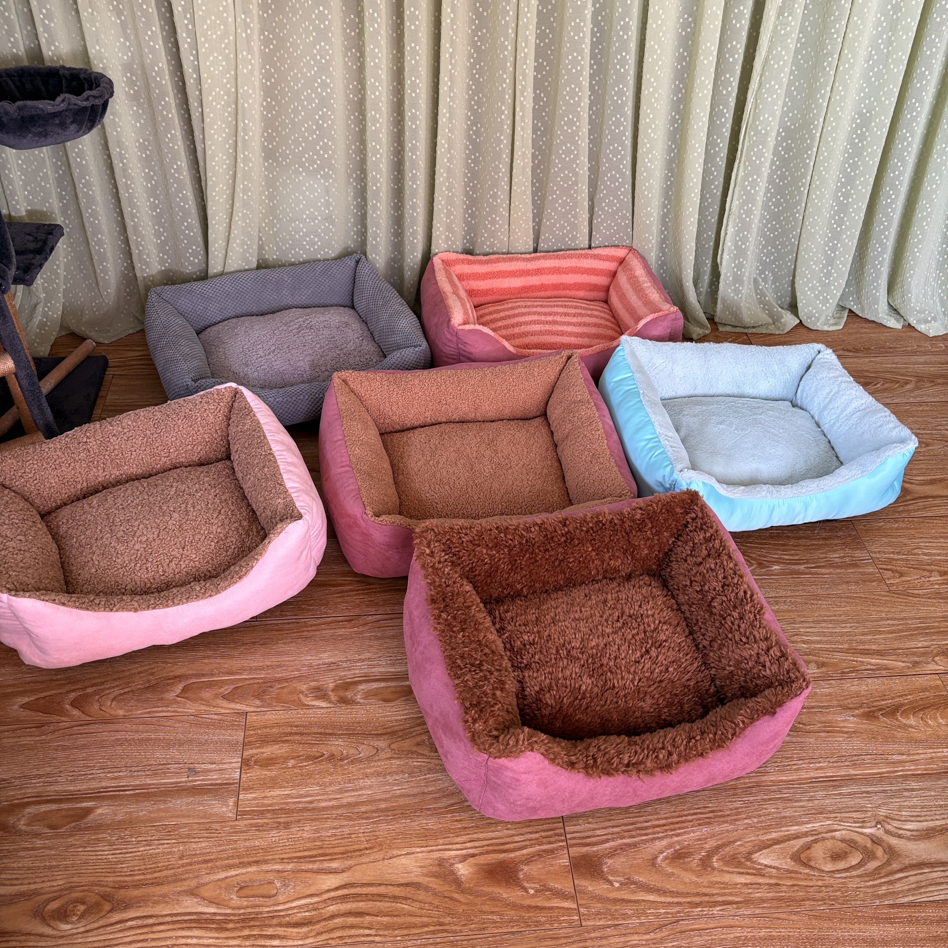 长毛绒大猫窝狗窝宠物窝冬季保暖加厚猫狗窝泰迪比熊博美柯基