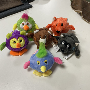 清仓尾单亚马逊 轻微圆球小宠物毛绒发音玩具