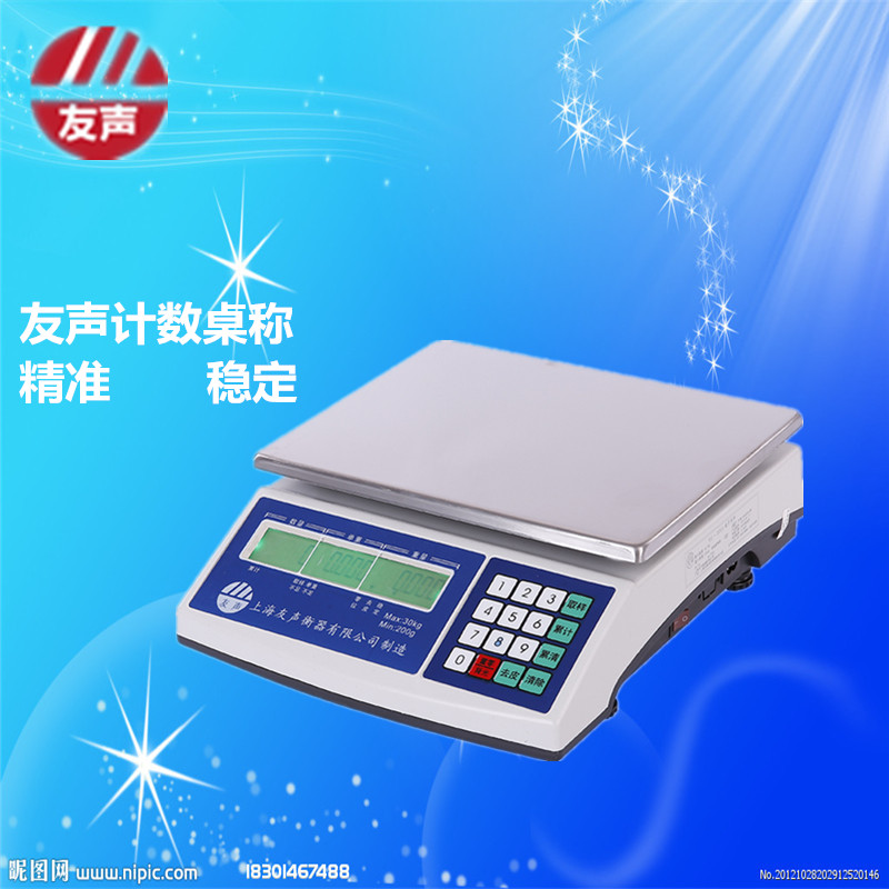 上海友声电子称计重计数秤BS-30KA 30kg/2g