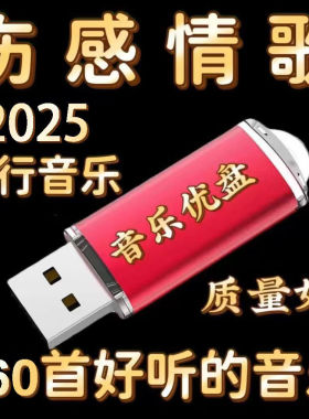 网络热门歌曲U盘抖音快手DJ流行音乐USB音响收音机音频优盘mp3