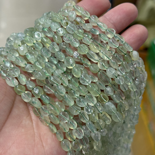 8mm天然葡萄石随形散珠串珠手链项链半成品diy手工饰品配件材料