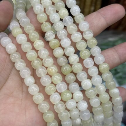 7*8mm老型墩墩阿富汗玉散珠半成品Diy项链手链配珠38cm