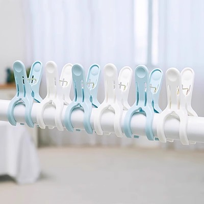 日本LEC晾衣杆毛巾夹子