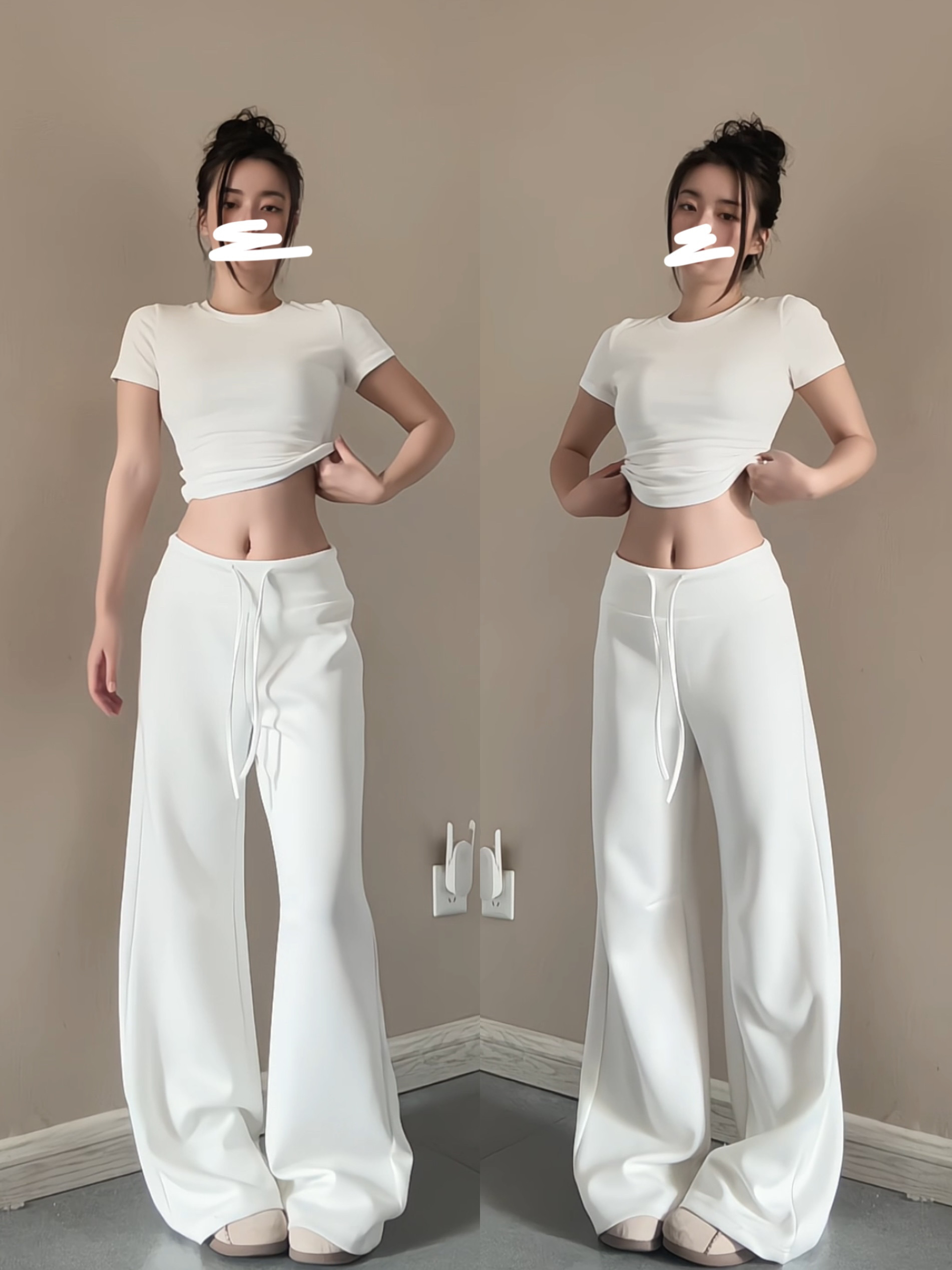 一只予【人生卫裤】宽松直筒阔腿加长小个子版休闲抽绳跑步显瘦,女装/女士精品,休闲裤,淘宝优惠券,粉丝福利购,淘宝优惠卷