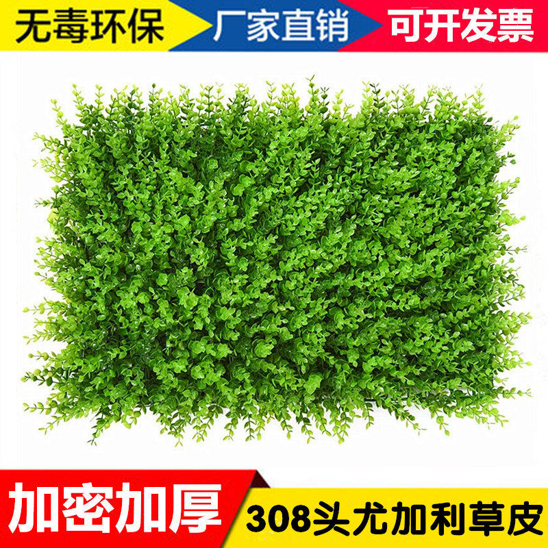 尤加利草皮金钱叶塑料绿植墙草坪