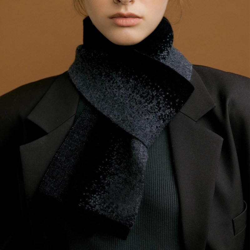 秋冬季针织羊绒围巾女情侣款