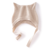 100%纯山羊绒帽子秋冬新款 男女儿童宝宝针织护耳包头帽保暖百搭