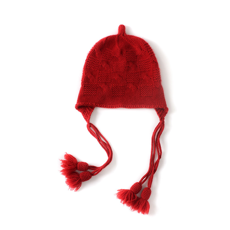 意单原创cashmere俏皮山羊绒帽子女秋冬季护耳小辫毛线针织护耳帽,服饰配件/皮带/帽子/围巾,帽子,淘宝优惠券,粉丝福利购,淘宝优惠卷