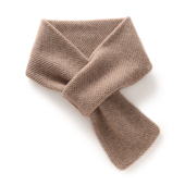 秋冬软糯山羊绒双层穿孔小围巾女针织短款 保暖围脖情侣 亲子皆可