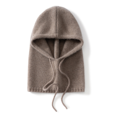 秋冬季软糯山羊绒巴拉克拉法帽