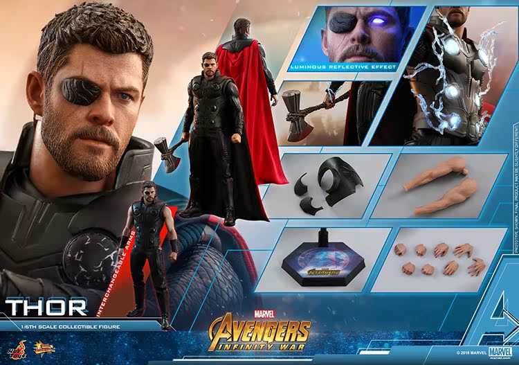 HotToys HT 1/6 MMS474 ¸´³ðÕßÁªÃË3 ÎÞÏÞÕ½Õù À×Éñ THOR ×·¶©