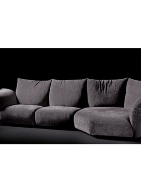 高定edra意式北欧极简高靠背可调节大平层别墅布艺休闲沙沙发