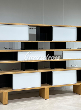 高定意式北欧复古cassina NUAGE 书架博古架展示架