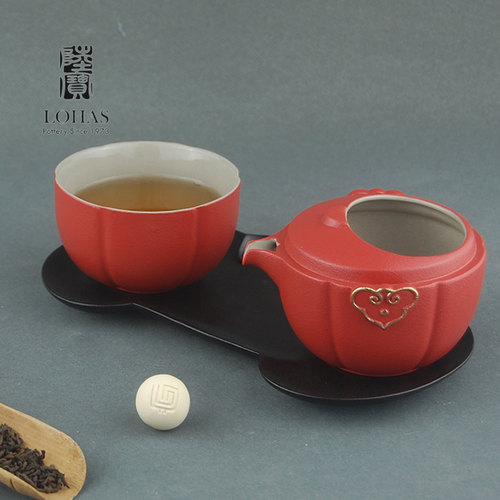 陆宝旅行茶具便携泡茶一壶一杯