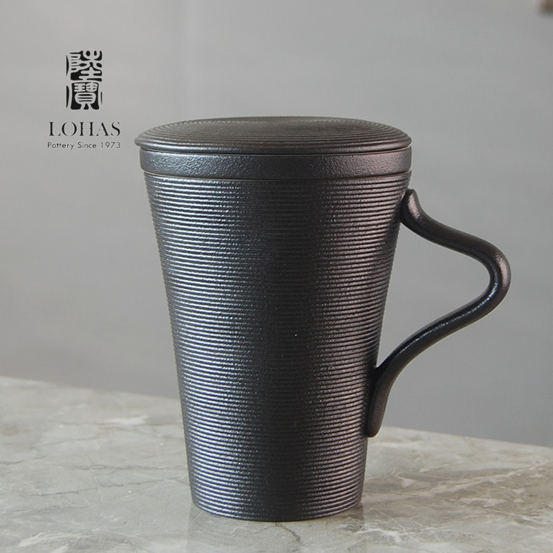 陶瓷会议办公杯无铅泡茶盖杯