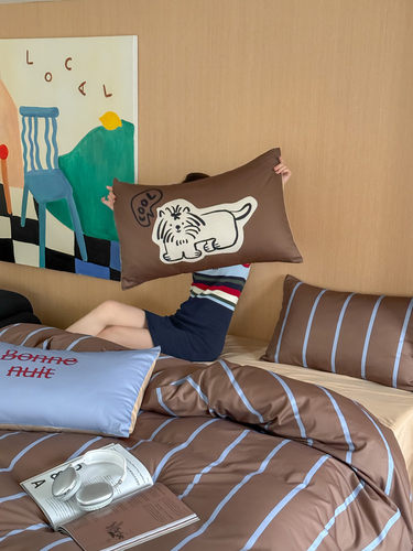 床单床笠40支纯棉卡通少女风