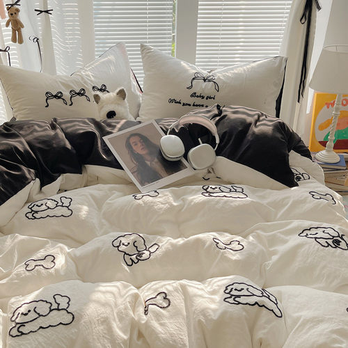 四件套聚酯纤维可爱卡通