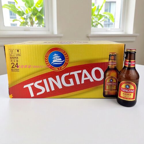 青岛啤酒小手雷拉环小棕金24瓶