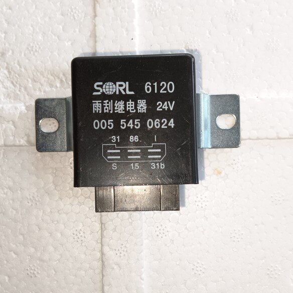 汽车 雨刮间歇继电器 24V 6插 6120雨刷继电器 单个价 大巴 客车