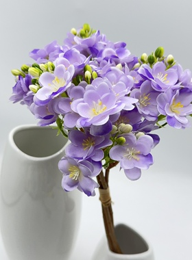 新款把束茉莉花仿真花束高级感假花束成品客厅餐桌摆件装饰用花