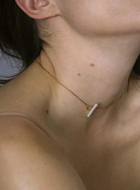 美产14K包金OT扣珍珠choker