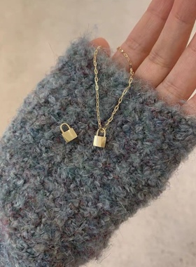 MINI BLOOM Mini 小金锁项链纯银镀金