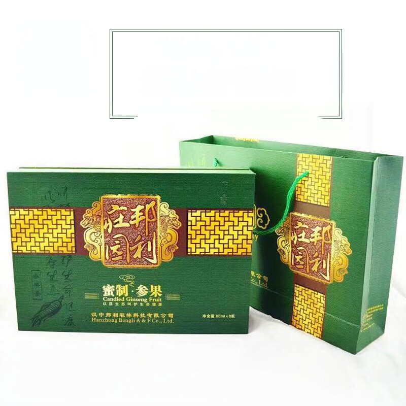邦利庄园蜜制参果蜂蜜人参枸杞陈皮8瓶礼盒年货送礼陕西汉中特产