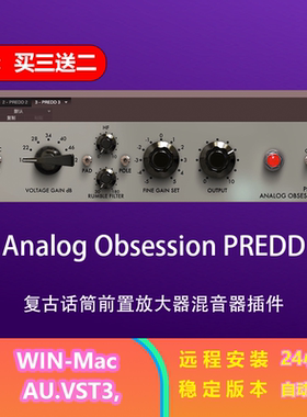 Analog Obsession PREDD 模拟话筒 放大 效果器 插件 Mac&win