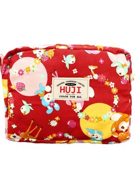 HUJI祤集Motley收纳包POPOLO花朵小鹿