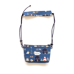 HUJI祤集pieton斜挎包插画动物图书馆