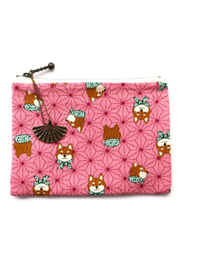 HUJI祤集Komon收纳包风の花龟甲纹小柴