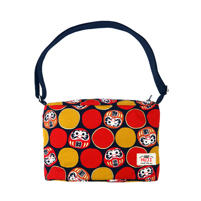 HUJI祤集斜挎包风の花中达摩