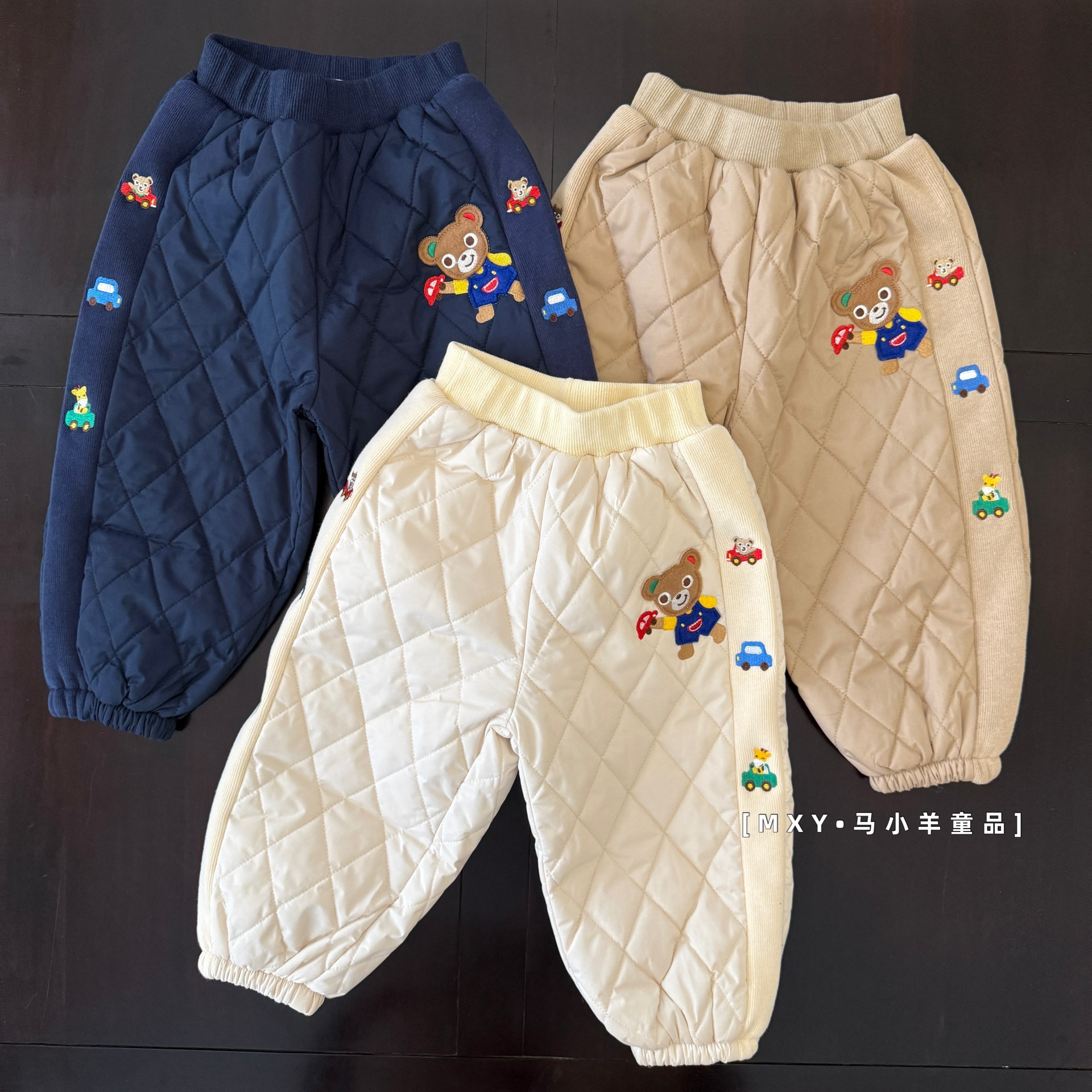 可爱保暖大棉裤男女童三防夹棉裤