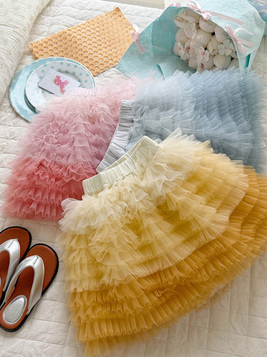女童裙子半身裙纱裙公主蛋糕裙