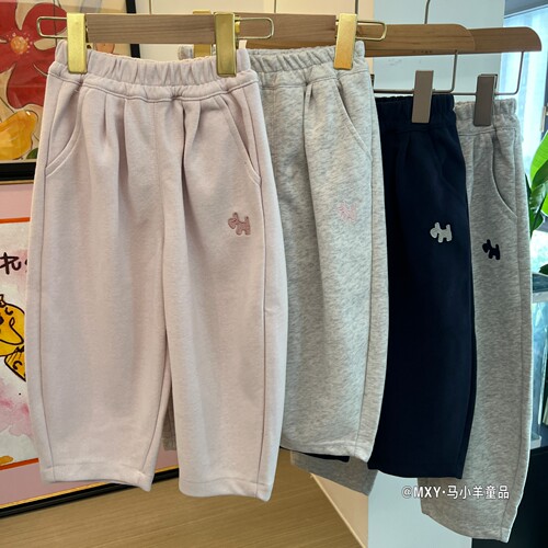 儿童秋季长裤韩版撞色休闲裤卫裤
