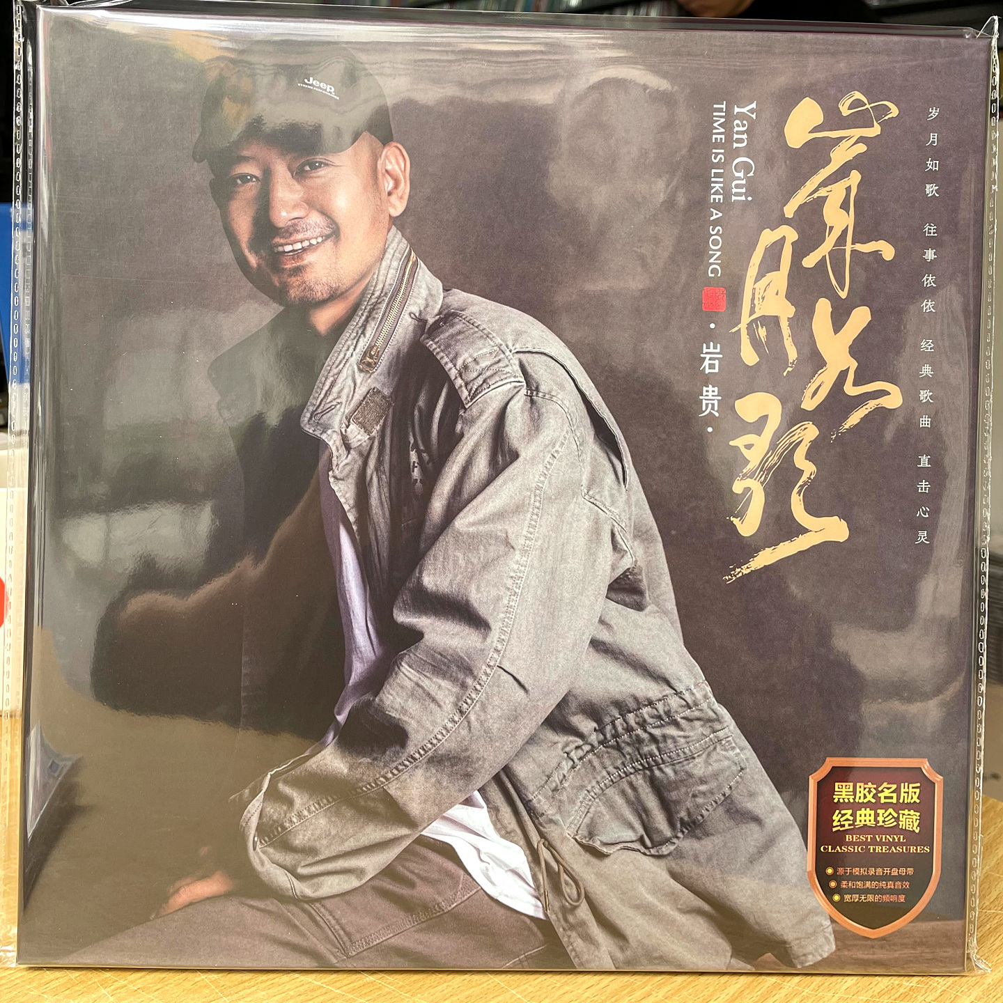 头版限量 岩贵 岁月如歌 黑胶LP唱片33转 低沉男声留声机发烧大碟