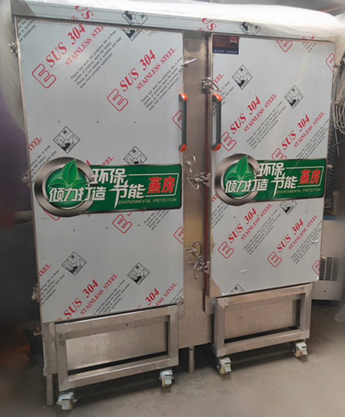 大型蒸饭车蒸房60盘蒸饭柜红薯玉米电蒸饭器机推车式多功能蒸箱