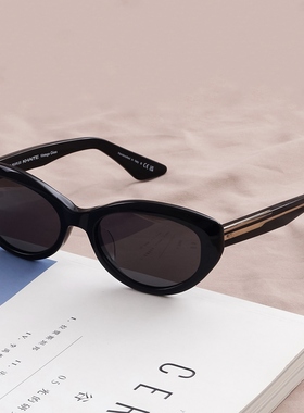 高级感猫眼偏光墨镜女Rose朴彩英同款防晒欧美时尚复古太阳眼镜