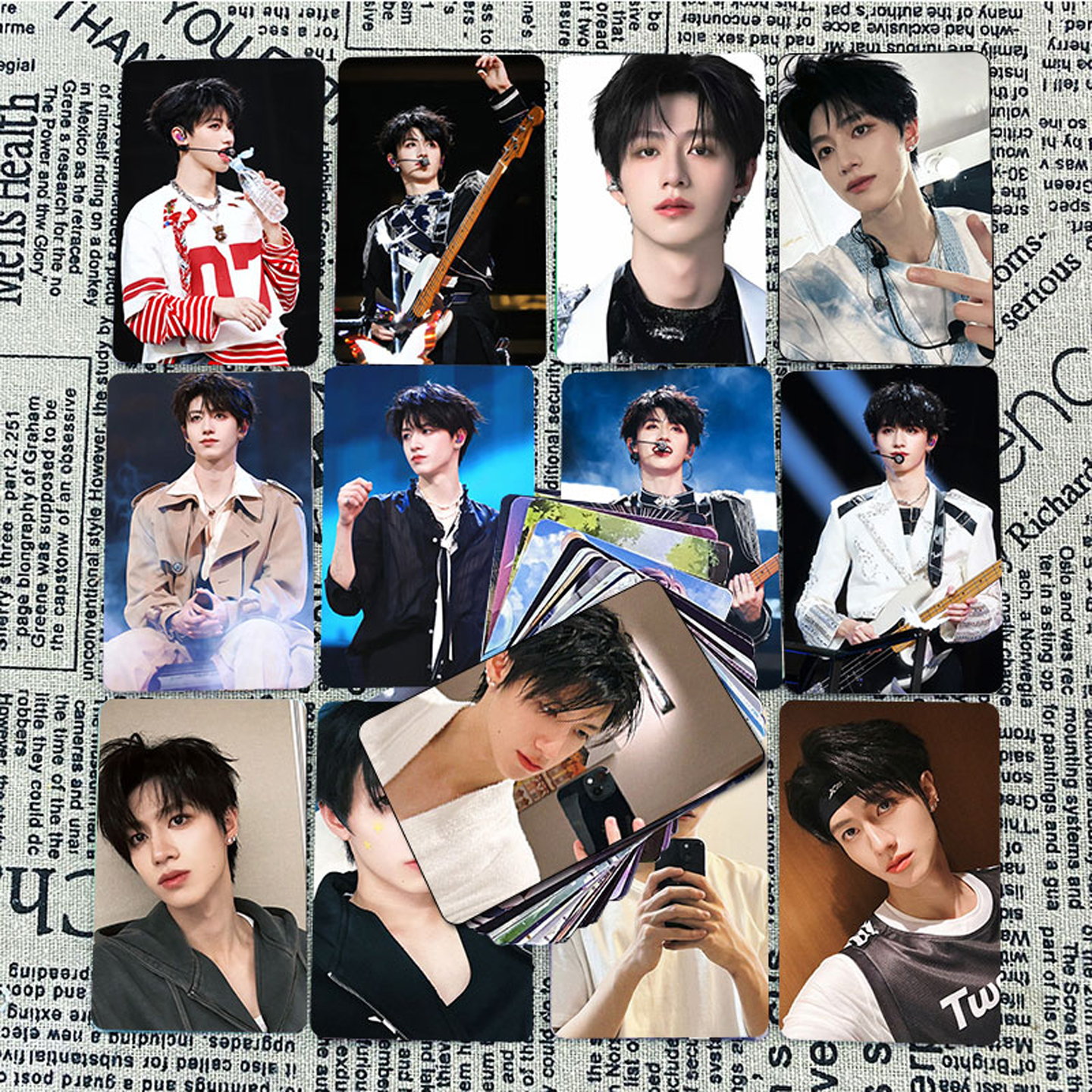 全新款朱志鑫小卡55张自印LOMO卡