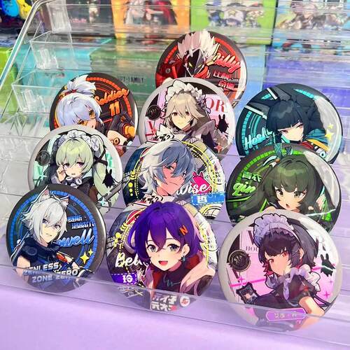 绝区零潮玩盲盒吧唧75mm徽章