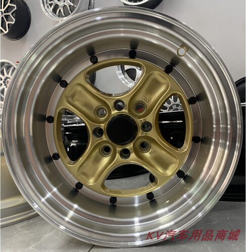 适用于EQUIP 40宽边改装轮毂15寸捷达雨燕凯越 AE86普桑赛拉图323