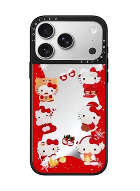 CASE联名红色波浪新年kt适用17promax手机壳iPhone16pro苹果15plusMagSafe磁吸14p镜面C家13潮流12可爱11INS