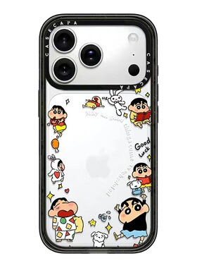 CASE联名透明小新环绕适用17promax手机壳iPhone16pro苹果15plusMagSafe磁吸14p透明C家13潮流12高级亚克力11