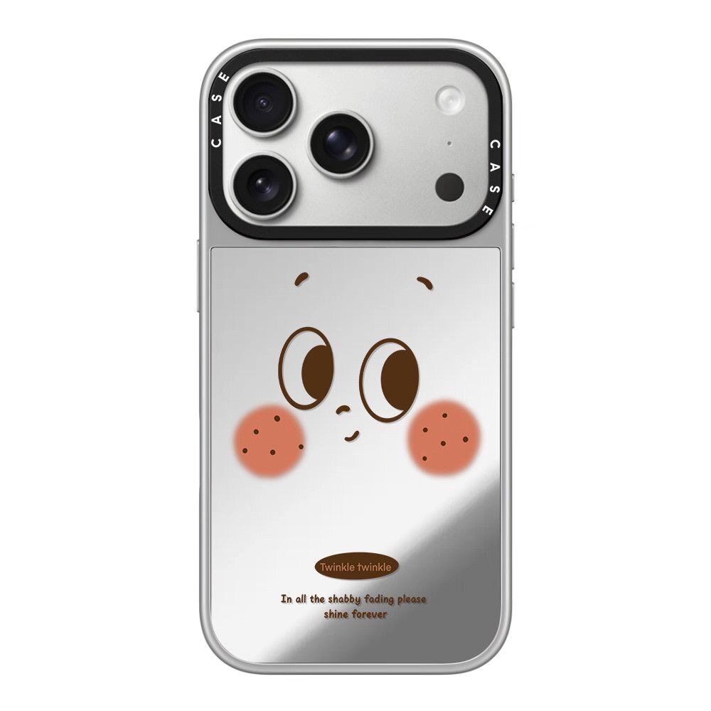 CASE联名腮红表情星星人适用promax手机壳iPhone16pro苹果15plusMagSafe磁吸14p镜面C家13可爱12潮流11银框