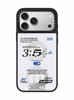 CASE联名3.54标志适用17promax手机壳iPhone16pro苹果15plusMagSafe磁吸14p镜面C家13潮流12简约11INS风欧美
