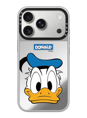 CASE联名唐老鸭帽子头像适用promax手机壳iPhone16pro苹果15plusMagSafe磁吸14p镜面C家13可爱12潮流11银框