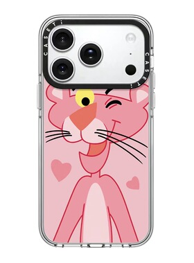 CASE联名爱心粉红豹适用17promax手机壳iPhone16pro苹果15plusMagSafe磁吸14p透明C家13可爱12潮流11简约INS