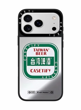 CASE联名创意台湾标签适用17promax手机壳iPhone16pro苹果15plusMagSafe磁吸14p镜面C家13潮流12简约11INS风